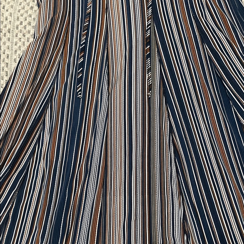 Sami & Jo Boho Striped Dress XL, Bell Sleeve Swing Dress, Festival Cottagecore - Picture 3 of 5